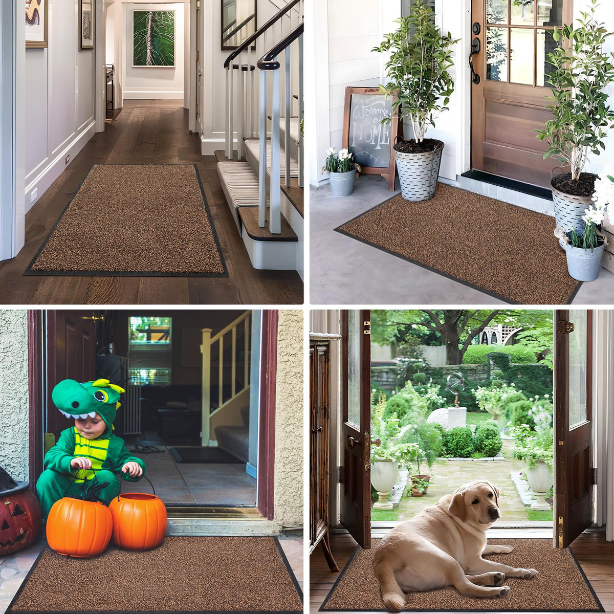 Mibao brown contemporary design complements exteriors while keeping interiors tidy.