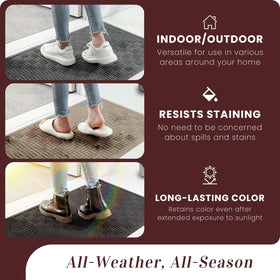 Mibao front door mat garage-entry suitable for high-traffic entrances.