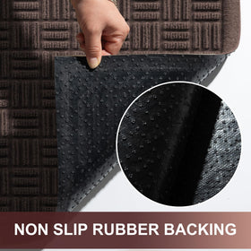 Mibao front door mat low-profile 1/4-inch fits under doors.