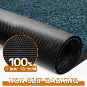 Mibao blue mat for outdoor indoor use suits porch and foyer.