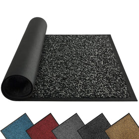 Mibao front door mat traps dirt at the entry for cleaner floors