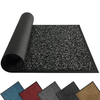Mibao front door mat traps dirt at the entry for cleaner floors