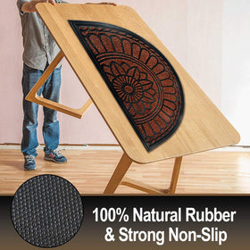 Mibao mat at entryway shows dirt-trapping grooves and quick drainage.