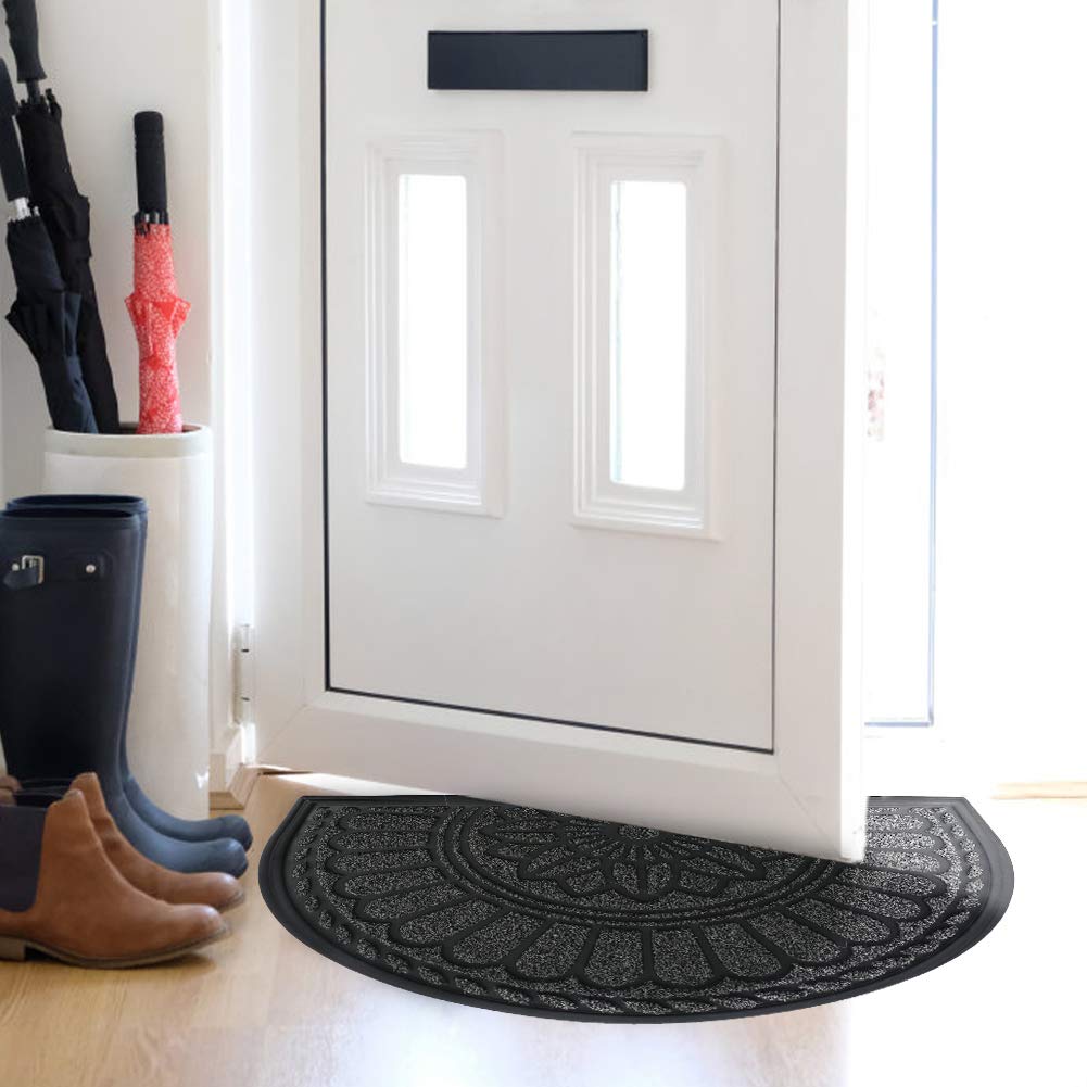 Mibao gray color complements modern entryways while catching dirt efficiently