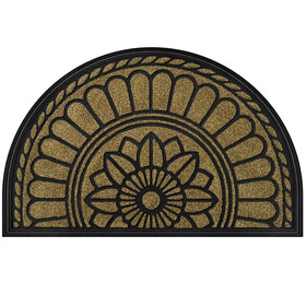 Mibao half-round door mat, non-slip design for safe entry.