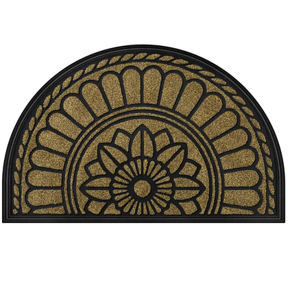 Mibao half-round door mat, non-slip design for safe entry.