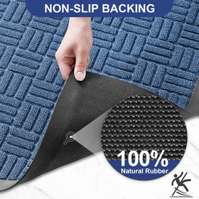 Mibao heavy-duty entry mat 1/4-inch thick withstands high-traffic wear.