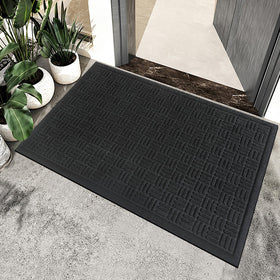 Mibao high-traffic front mat shields floors from mud