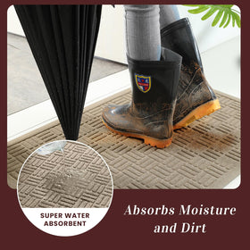 Mibao indoor entry mat easy-clean design simplifies daily maintenance.