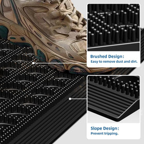 Mibao non-slip entrance mat provides stable wiping at door thresholds.