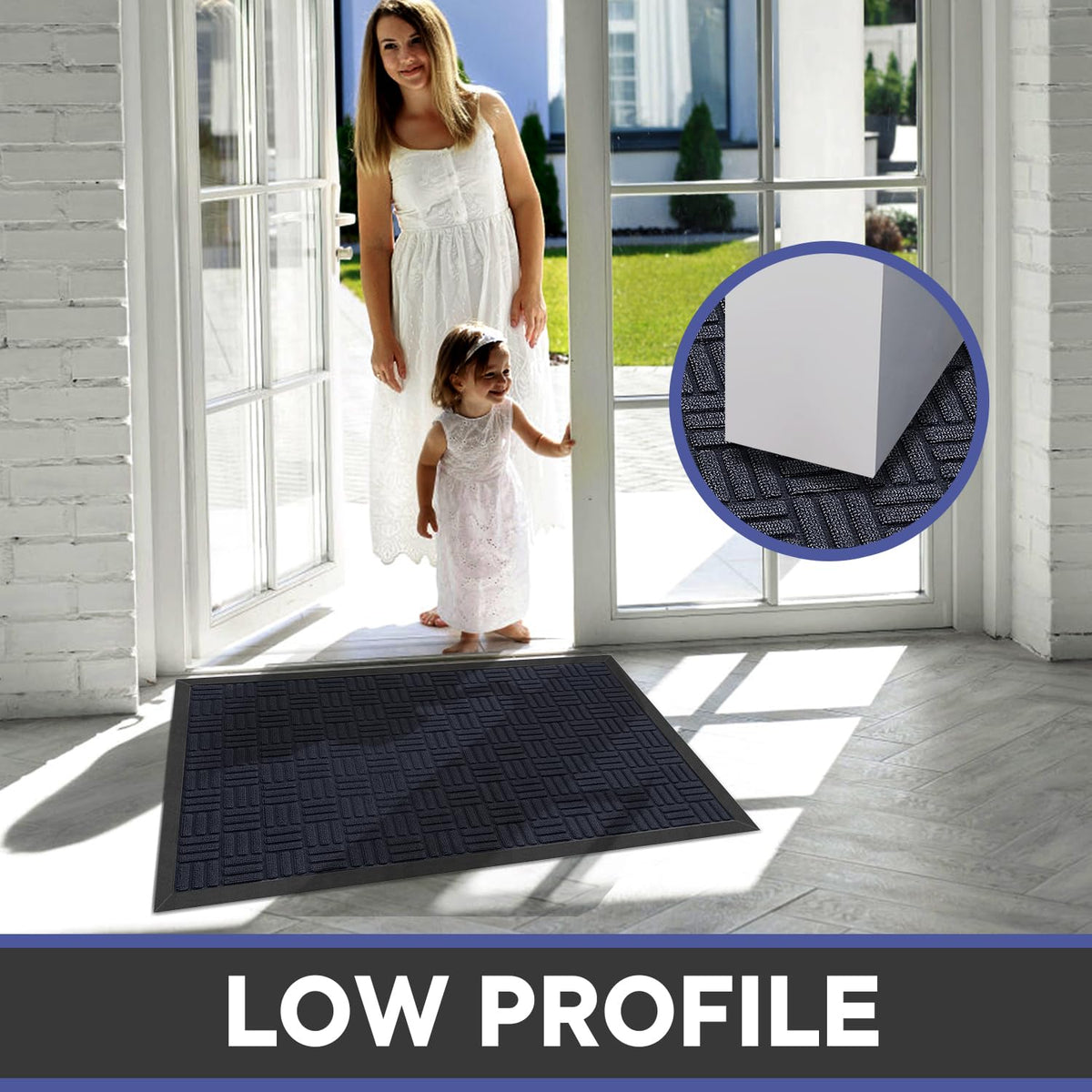 Mibao patio/porch mat suited for outdoor and indoor use.