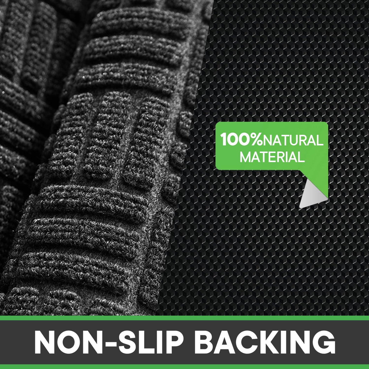 Mibao polypropylene close-up shows durable absorbent texture for daily entryways.