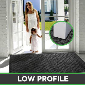 Mibao wide-entry mat stands up to high-traffic porches and garages.