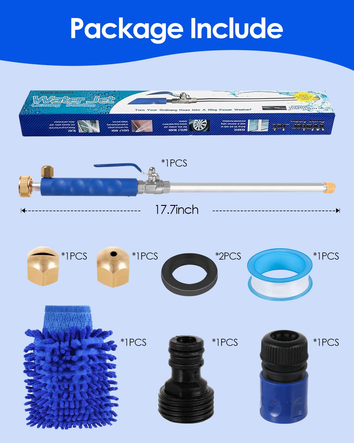 MIBIITTY packaged set showing complete 2-in-1 nozzle kit.