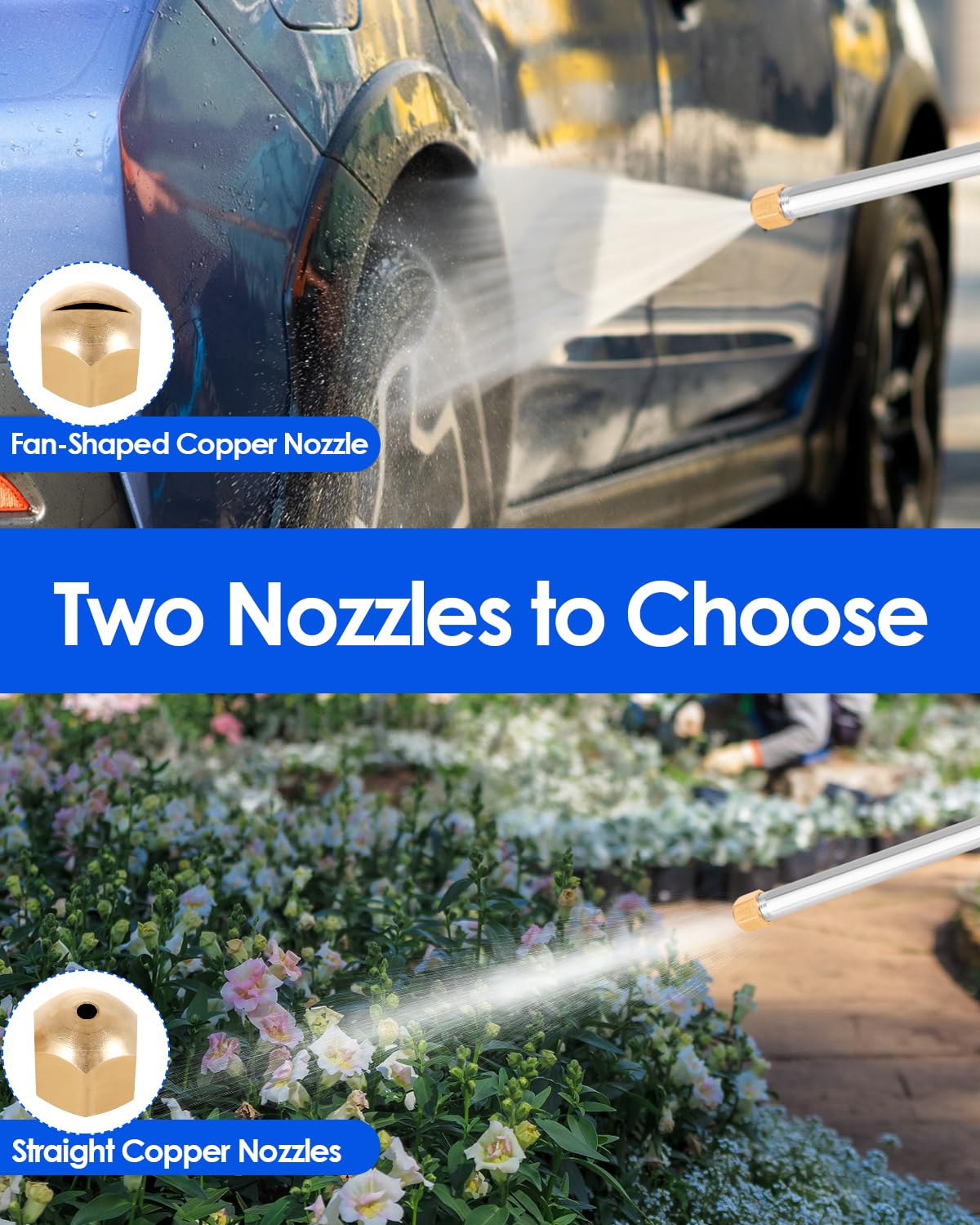 MIBIITTY quick connectors enabling fast hose setup.