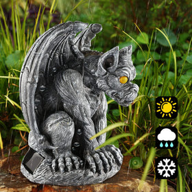 MIBUNG large gargoyle statue serves as a striking yard centerpiece.