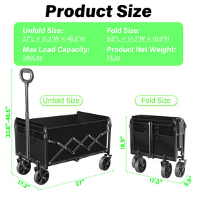 Micieitie portable utility cart ideal for camping and shopping