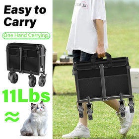 Micieitie wagon cart folded compactly for convenient storage