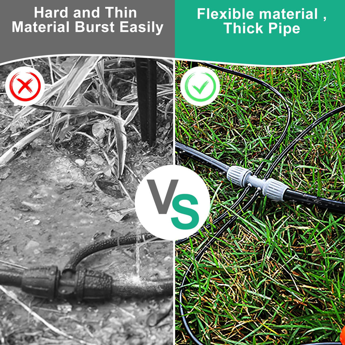 Micnaron easy-cut tubing for quick installation in gardens.
