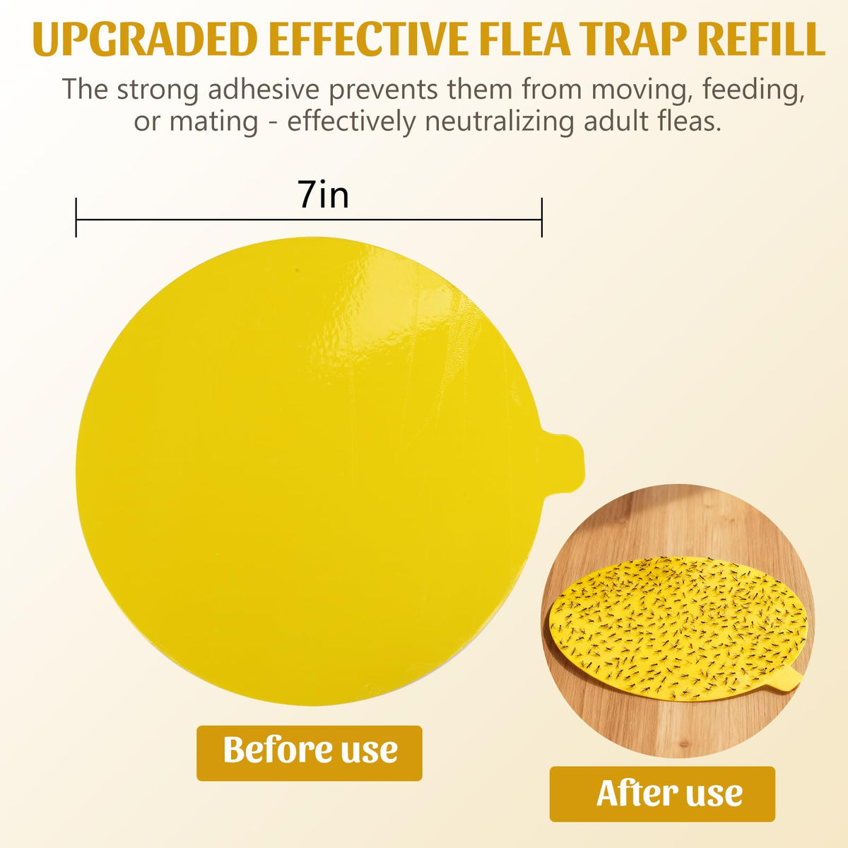 Micnaron flea trap protective cover prevents pad contact