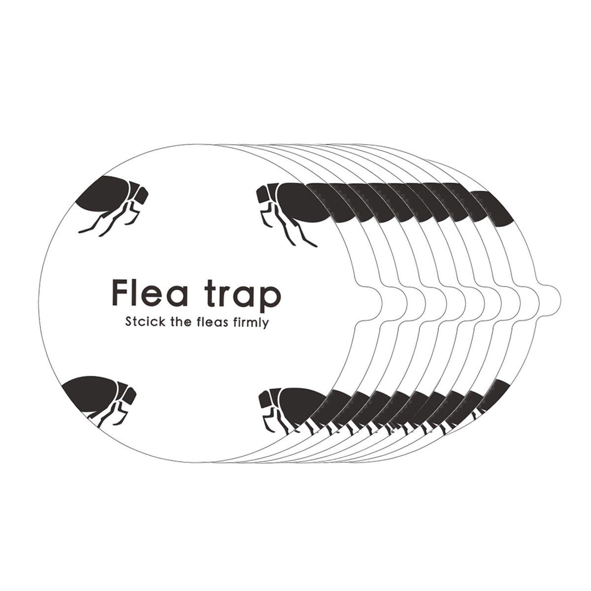 Micnaron flea trap refill 10-pack shown for easy indoor flea control and cost efficiency.