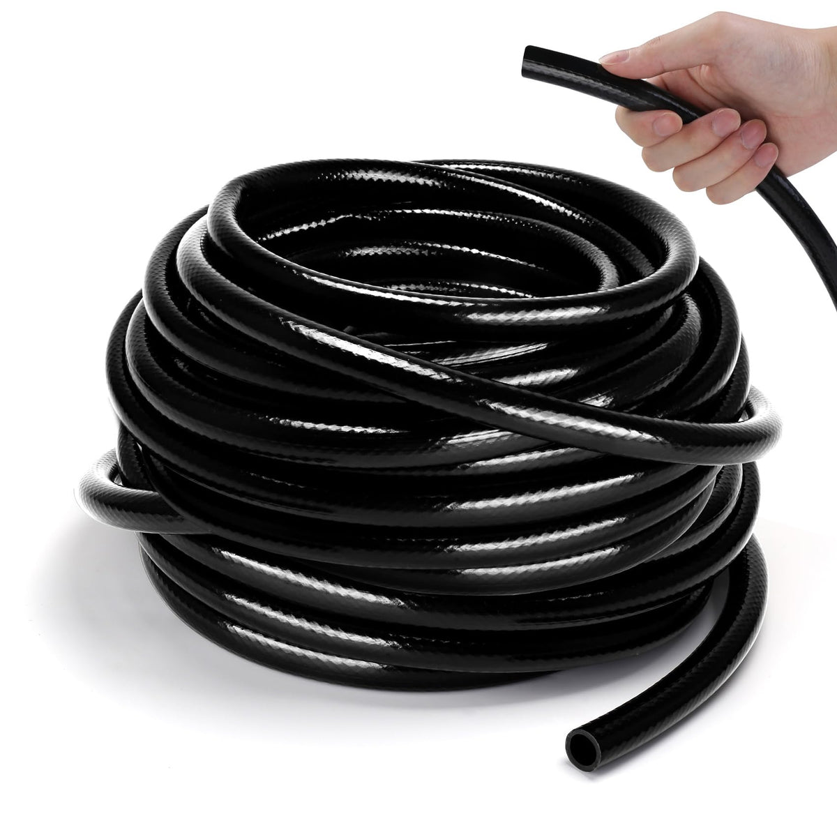 Micnaron half-inch irrigation tubing 75ft for precise garden watering.