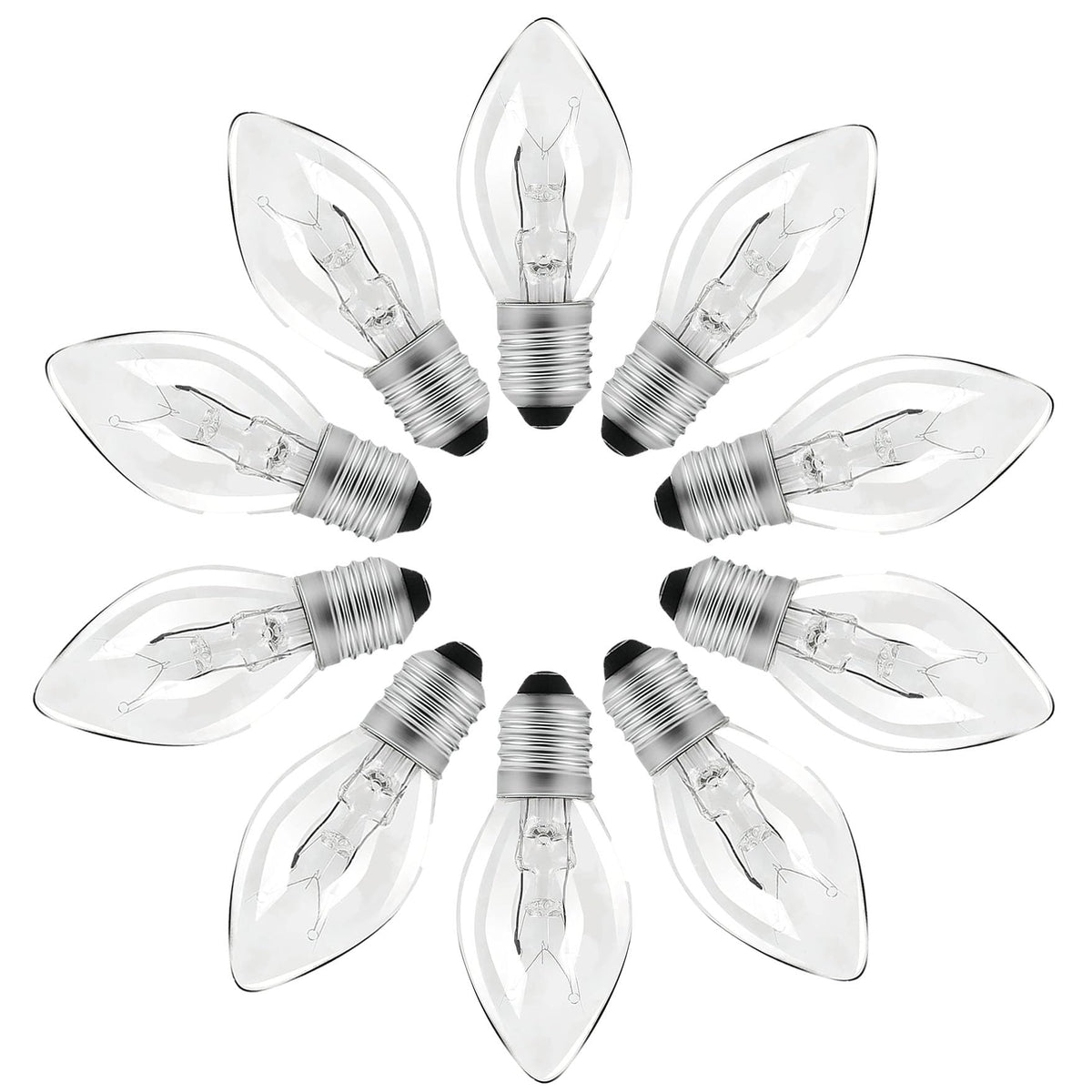 Micnaron flea-trap bulb front view provides bright, energy-efficient 7W illumination.