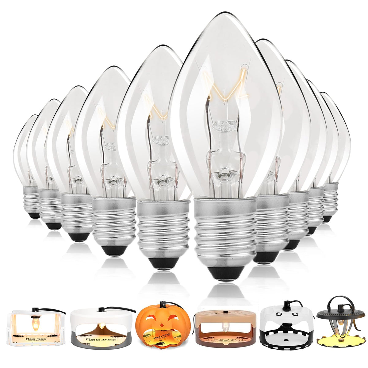 Micnaron flea-trap bulb warm glow for indoor spaces.