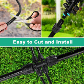Micnaron polyethylene construction tube provides durable outdoor use.