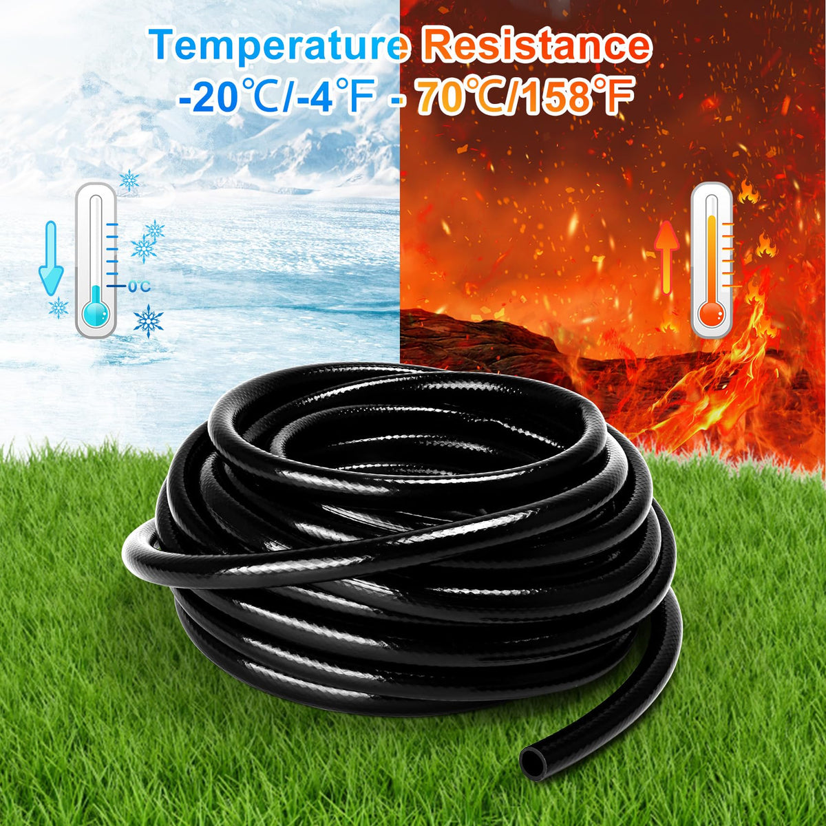Micnaron safe-for-plants-and-fish tubing supports eco-friendly watering.