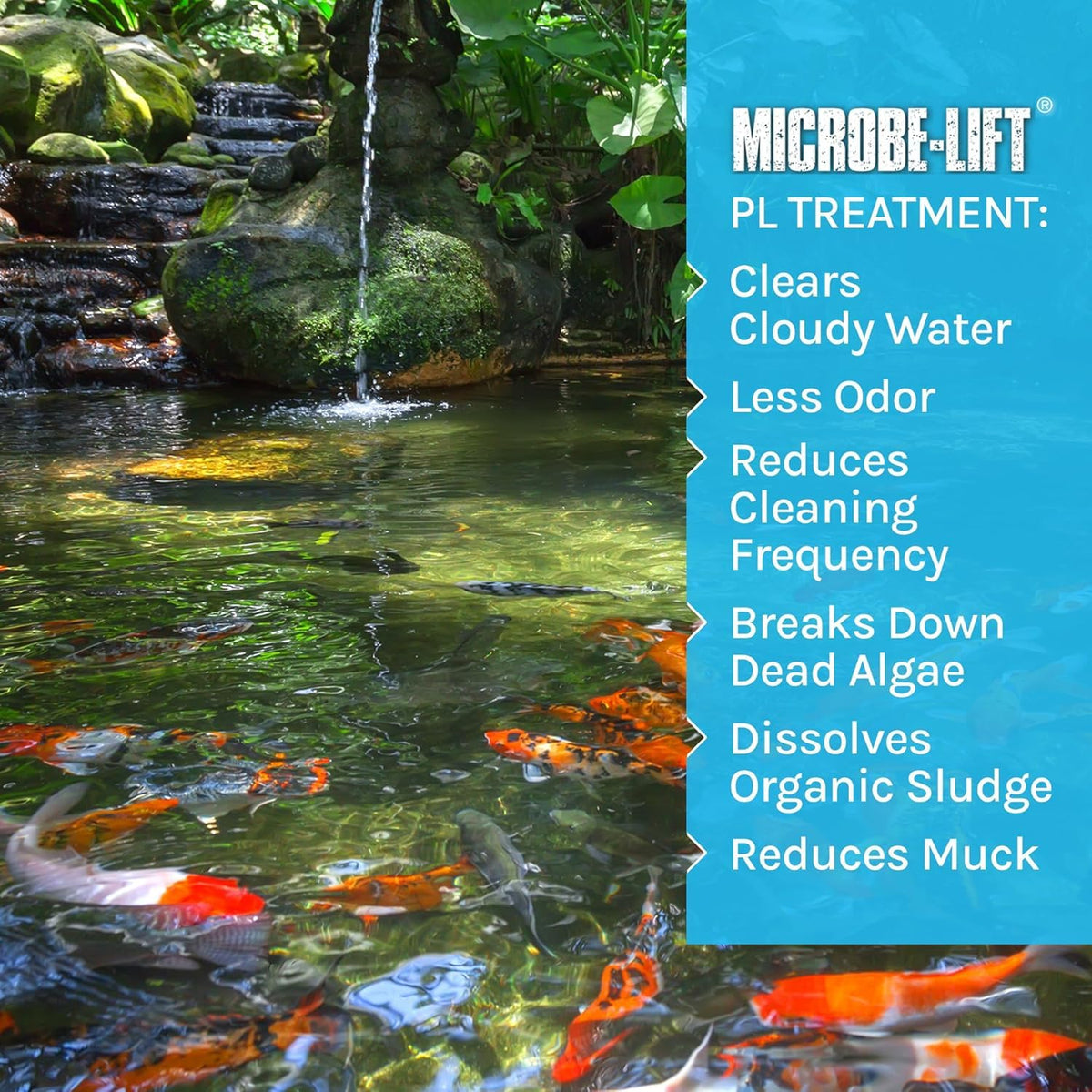 Product packaging showing dosing chart for MICROBE-LIFT PL.