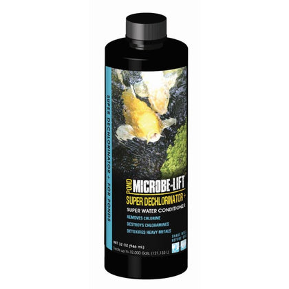 MICROBE-LIFT Super Dechlorinator Plus bottle ready to dechlorinate tap water for aquariums and ponds