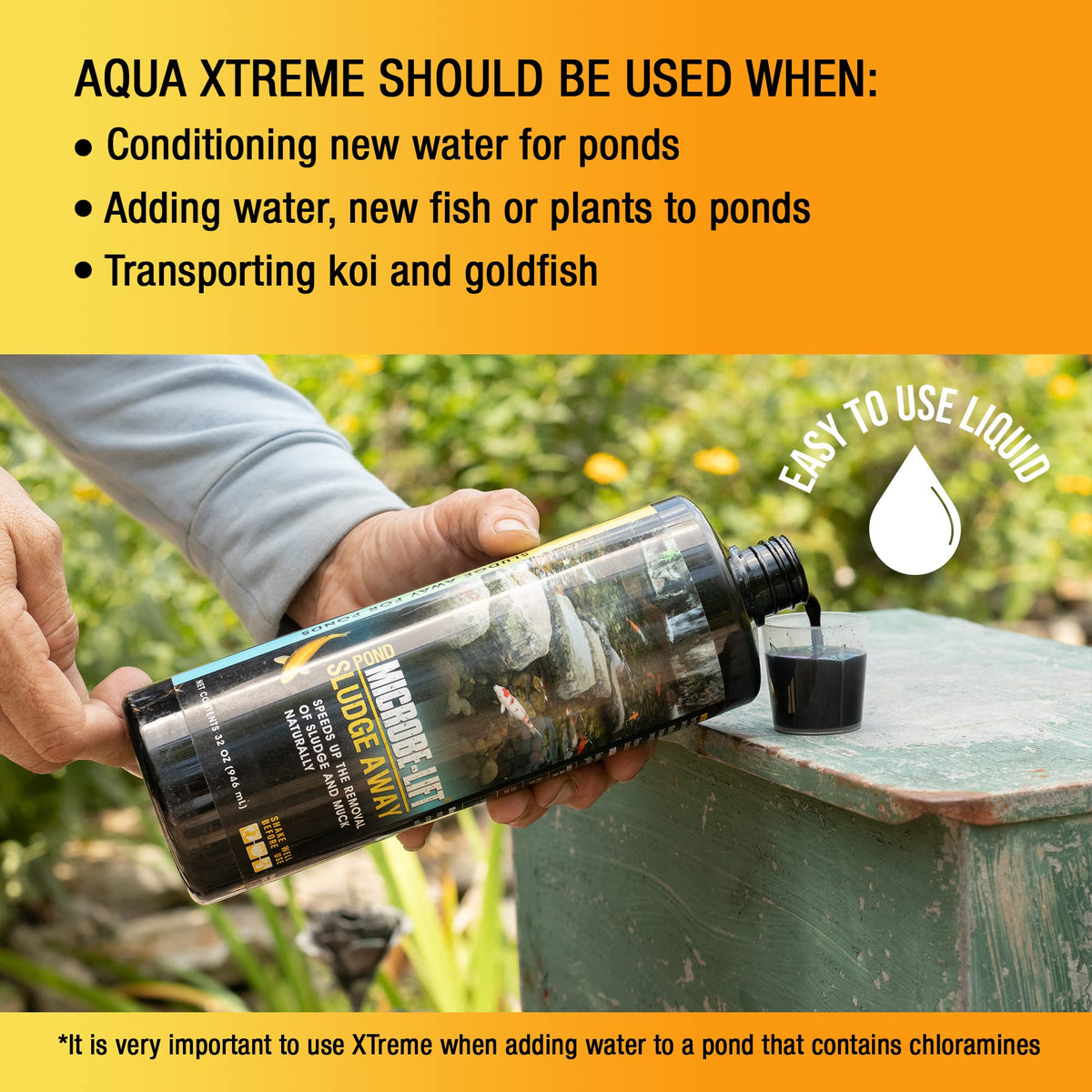 Microbe-Lift XTP supports plant health in pond water by balancing chemistry