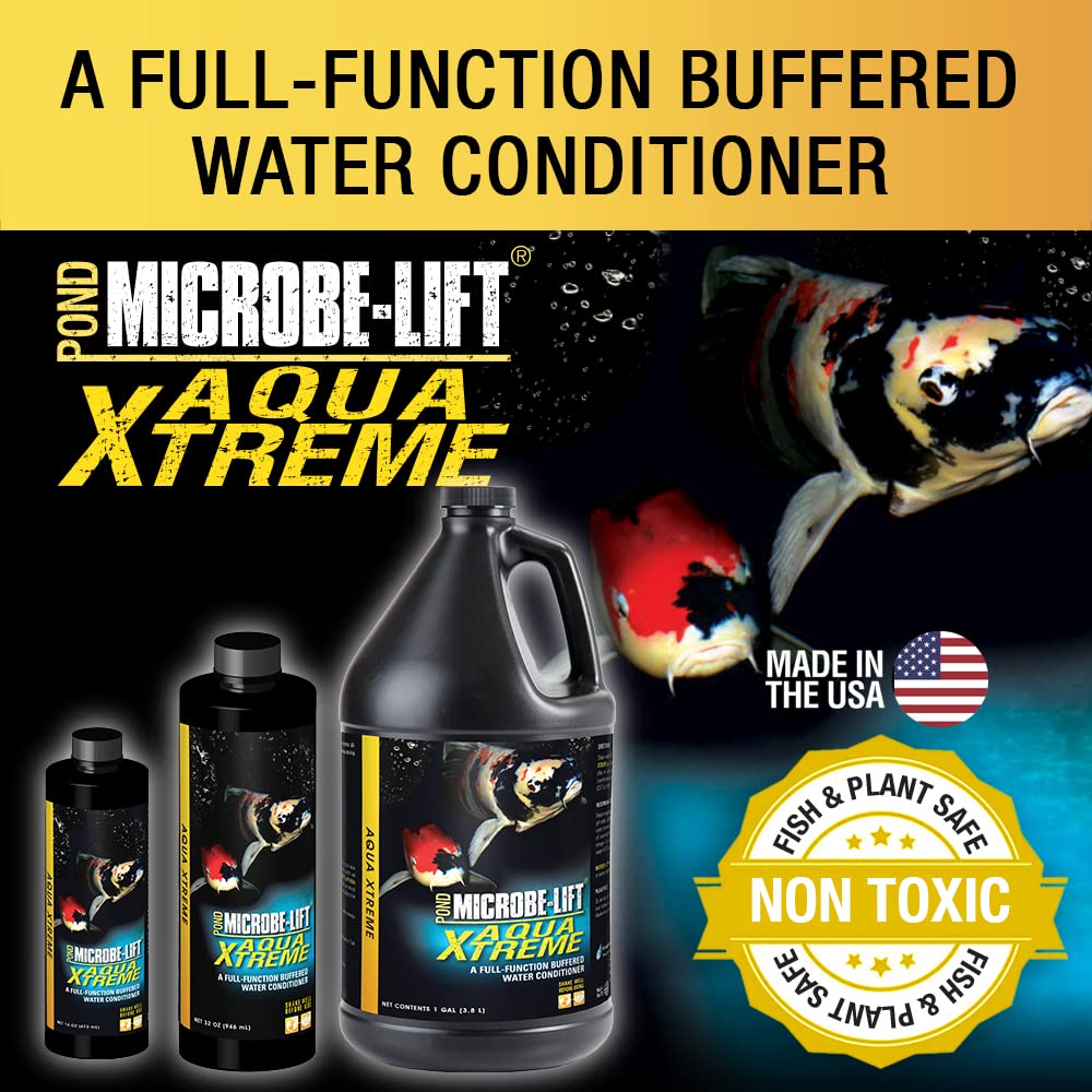 Microbe-Lift XTP improves pond water clarity for koi and aquatic plants