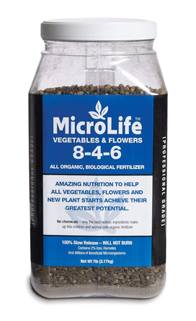 MIcroLife SJES Ultimate fertilizer bag — ready-to-use organic nutrition for gardens.