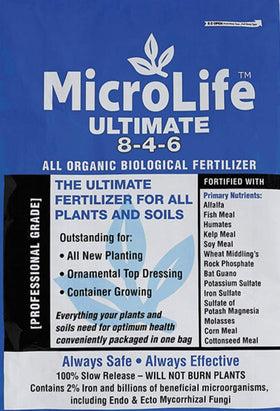 MIcroLife SJES granules close-up — slow-release nourishment for healthy roots.