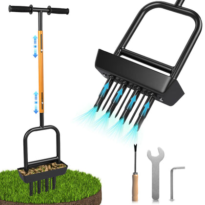 MICZG 2-in-1 lawn aerator assembly for quick setup and use