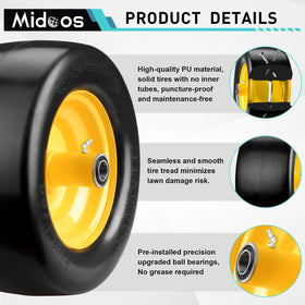 Midcos bearing hub detail highlighting upgraded wear resistance