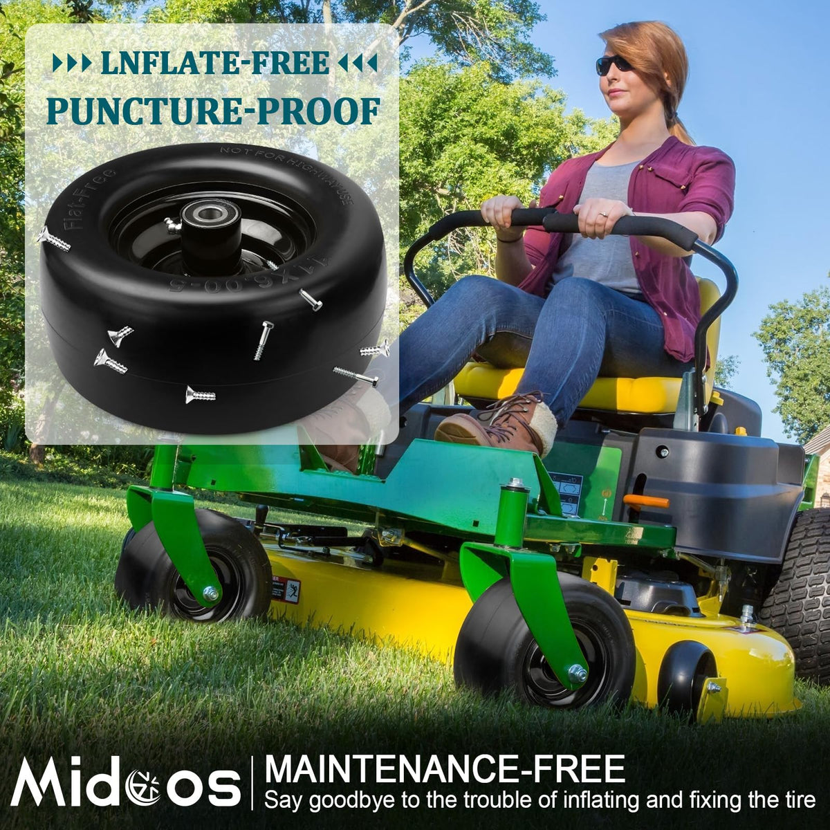 Midcos bearing kit 3-4 in for versatile tire installation.