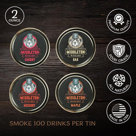 Middleton Mixology SmokeTop hickory chips provide robust smoke for whiskey.
