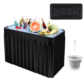 MIDDOW 4ft ice cooler table sink for drinks at events