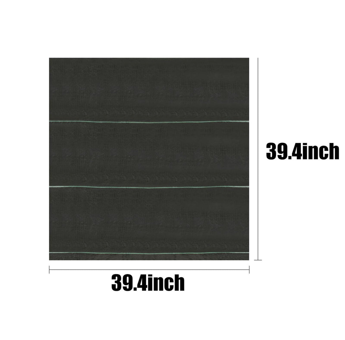 MIDELONG weed barrier green line guides neat cutting and installation.