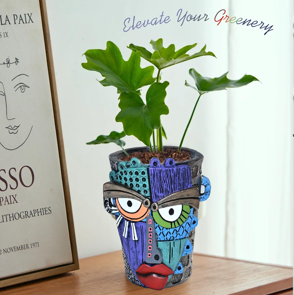 Midogaigai gift-ready bohemian planter for plant lovers