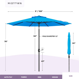 Midtown Umbrellas 30+ color options to match outdoor style