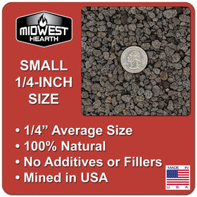 Lava rocks from Midwest Hearth used in bonsai and cactus planters.