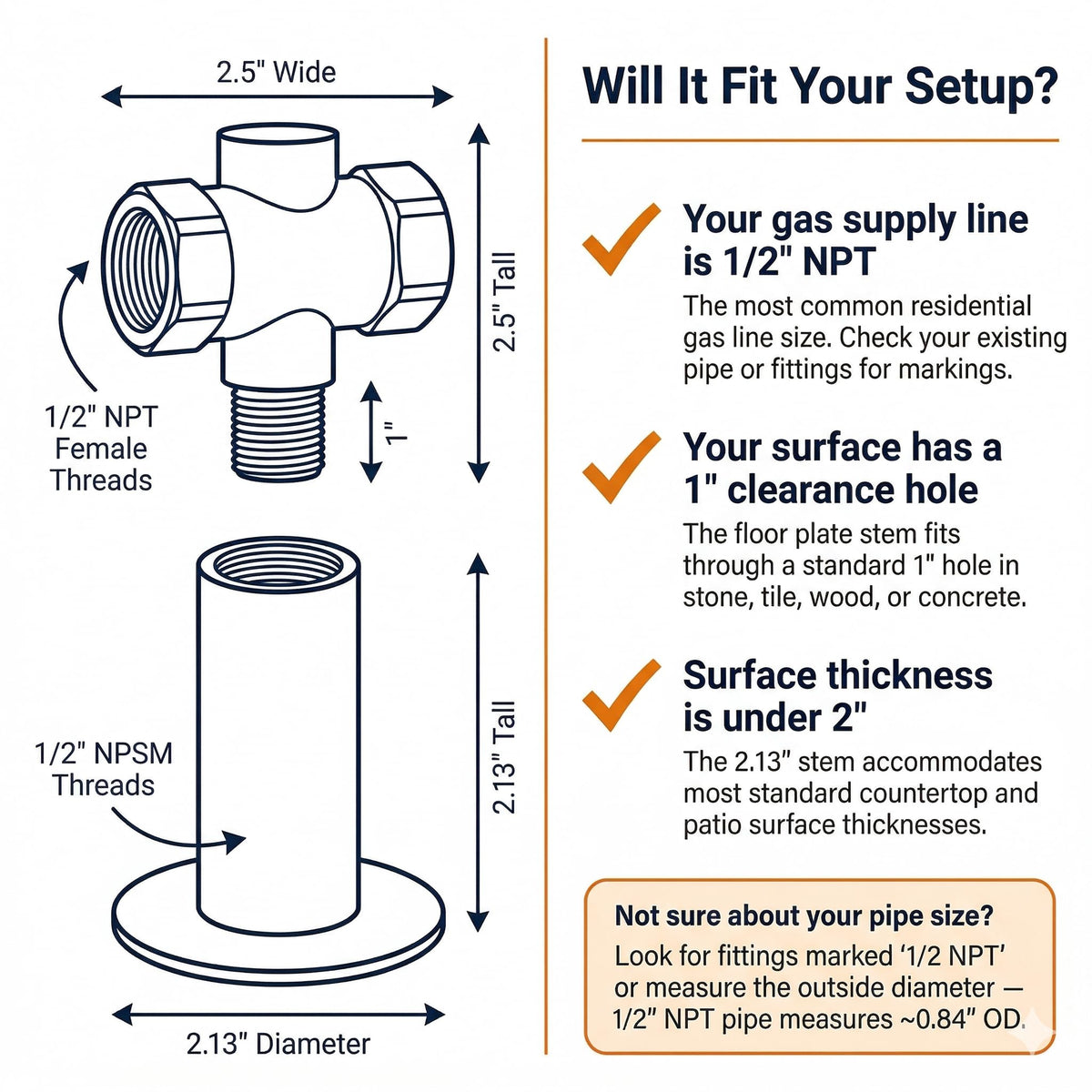 Midwest Hearth NG and LP compatible valve for indoor/outdoor gas setups