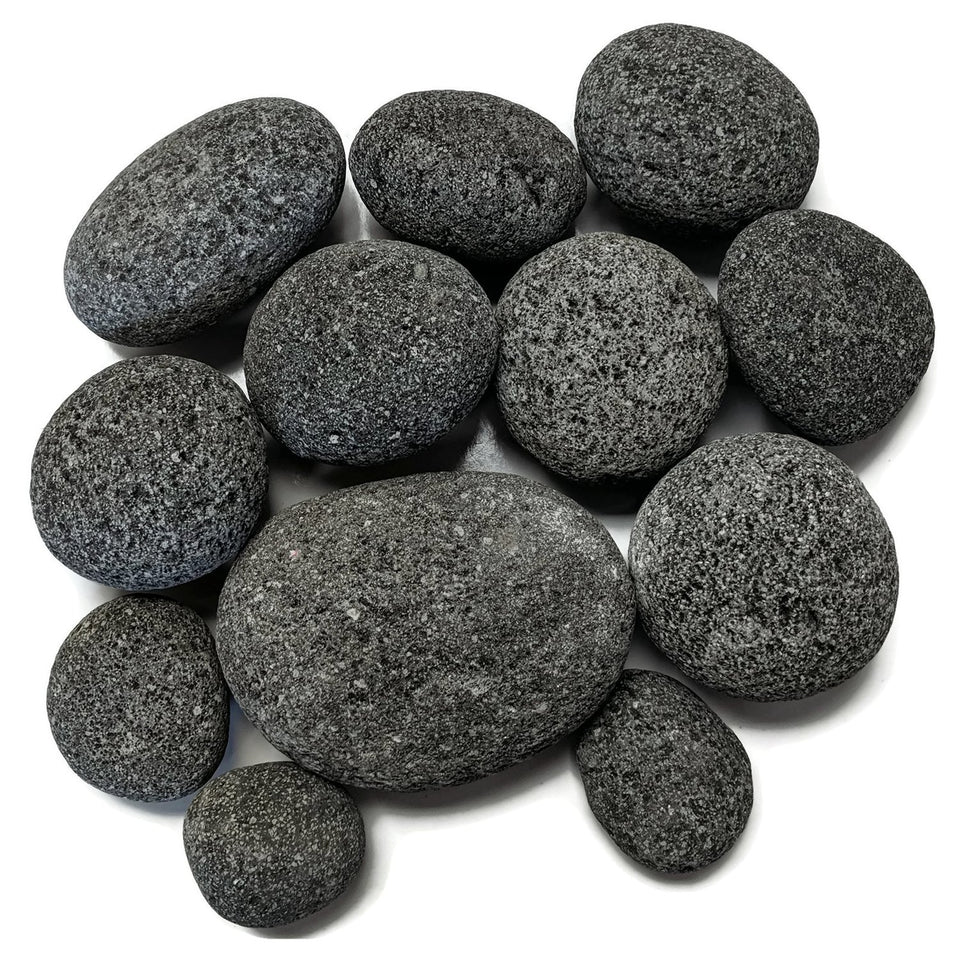 Midwest Hearth lava stones for gas fire pits, 3-5 inch size creates a dramatic flame bed.
