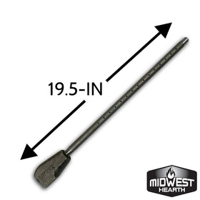 Midwest Hearth Universal Gas Log Lighter with air/fuel mixer for customizable flames.