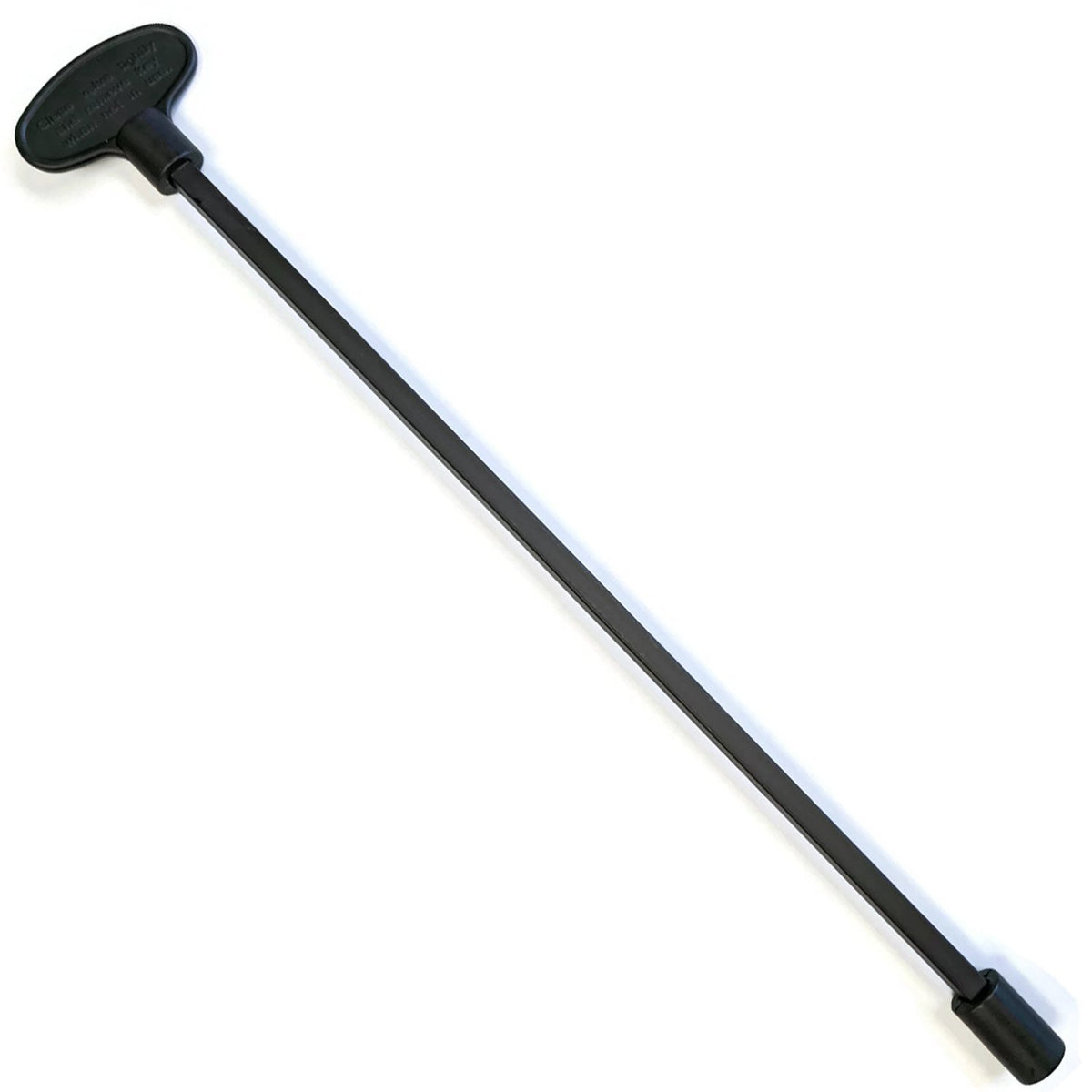 Midwest Hearth universal valve key in flat black, 12-inch, for gas fireplaces and pits.