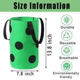 Miewslan 3 gallon grow bags hanging for easy balcony gardening